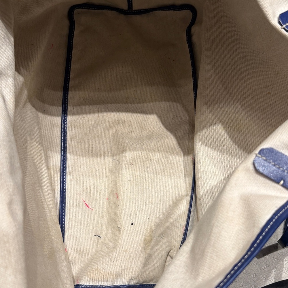 Goyard Saint Louis GM Blue and White Tote Bag - Picture 9 of 12